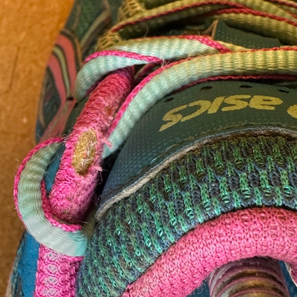 Asics Gel-Venture 5 Sneakers Womens 8.5 Blue Pink T5N8N Trail Running Shoes - Picture 5 of 11
